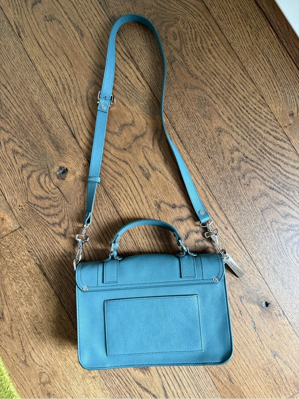 Proenza Schouler Teal Leather Crossbody Bag